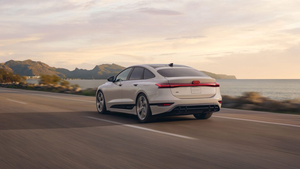 Audi A6 e-tron back look 