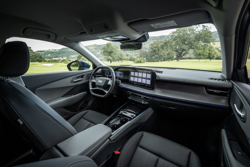 2026 Audi Q3 Malpelo blue metallic, outdoor static photo, vehicle interior
